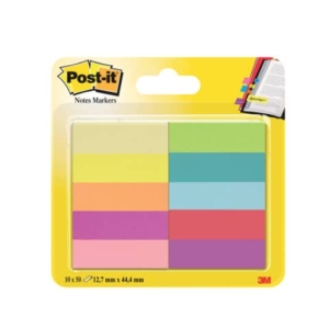Segnapagina Post-It® Notes Markers In Carta - 12,7x44,4 mm - Jaipur (Conf.10 blocchetti da 50ff)-0
