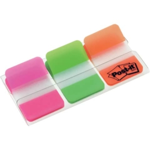 Segnapagina Post-it® Index Strong Medium 686 - Arancio, Rosa, Verde (conf.3 da 22)-0