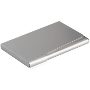 Portabiglietti da visita tascabile Box Durable - acciaio - 9x5,5 cm-0