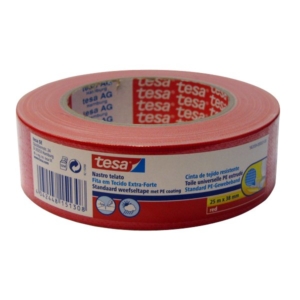 Nastro telato colorato Tesa - 38 mm x 25 m - Rosso-0