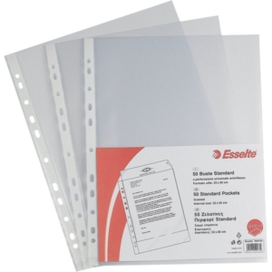 Buste a foratura universale Esselte A4 - Copy Safe Standard - 22x30 cm - goffrata (conf.50)-0