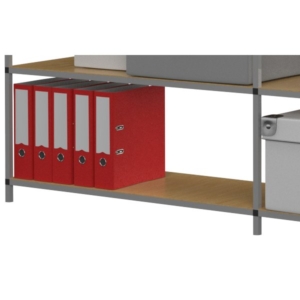 6 ripiani in truciolato per scaffalatura metallica RANG'ECO Paperflow - 125x37 cm-0