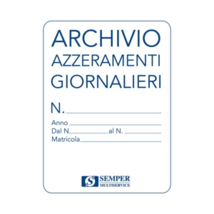 Cartella archivio azzeramenti giornalieri - Semper Multiservice - SEZA00180-0