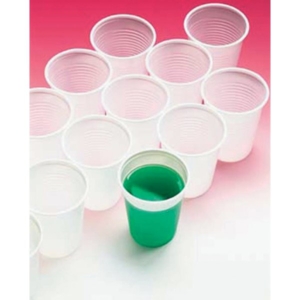 Bicchieri 200 cc linea plastica DOpla - Bianco - ø7,2 cm - 02048 (conf.50)-0