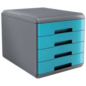 Accessori Da Scrivania µm Desk Arda - Cassettiera - 29,5x38,5x28,2 cm - Turchese - 18P4Ptu-0