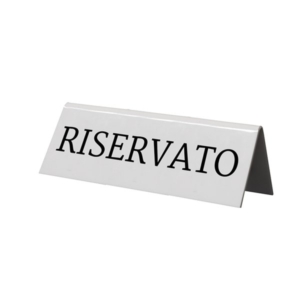 Segnaposto riservato Securit - acrilico Bianco TN-RES-IT (conf.5)-0