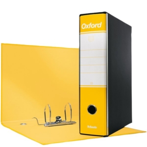 Esselte Raccoglitori Oxford - registratore commerciale - 8 cm - 23x30 cm - Giallo (conf.6)-0