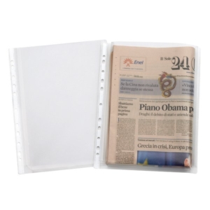 Buste con soffietto alta capacità Elba - 21x29,7 cm - Trasparente - 2086 (conf.10)-0