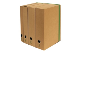 Portaprogetto con elastico piatto Euro-Cart Avana - Dorso 8 cm-0