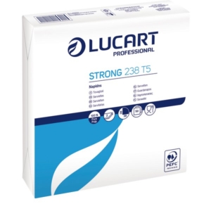 Tovaglioli Bianchi in carta Lucart - 38x38 cm - 2 veli - 832122 (conf.50)-0