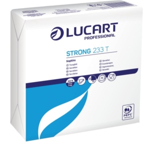 Tovaglioli Bianchi in carta Lucart - 33x33 cm - 2 veli - 832001 (conf.75)-0