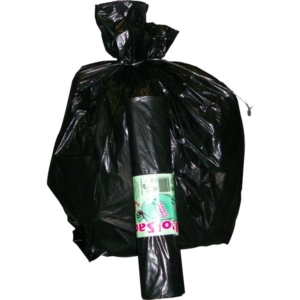 Sacchi per immondizia Cagliplast - 50x60 cm - 30 litri - 16 µm - Nero (conf.20)-0