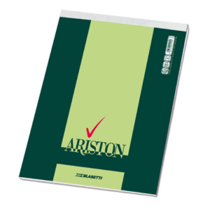 Blocchi punto metallico ARISTON Blasetti - A5 - Bianco - 70 fogli (conf.10)-0