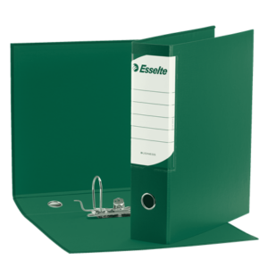 registratore a leva verde esselte