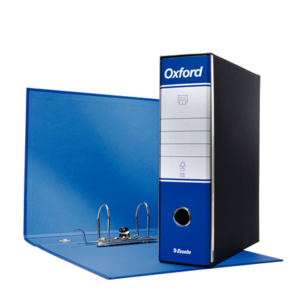 registratore a leva blu