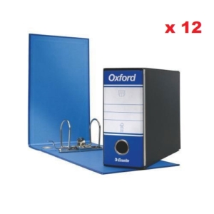 Esselte Raccoglitori Oxford - registratori formato memorandum A5 - Dorso 8 - 23x18 cm - Blu (conf.12)-0