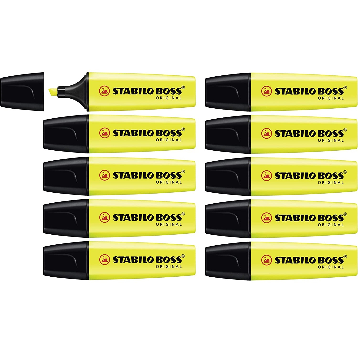 Evidenziatori Stabilo Boss Original - Giallo - 2-5 mm (conf.10)-0 - Loveoffice