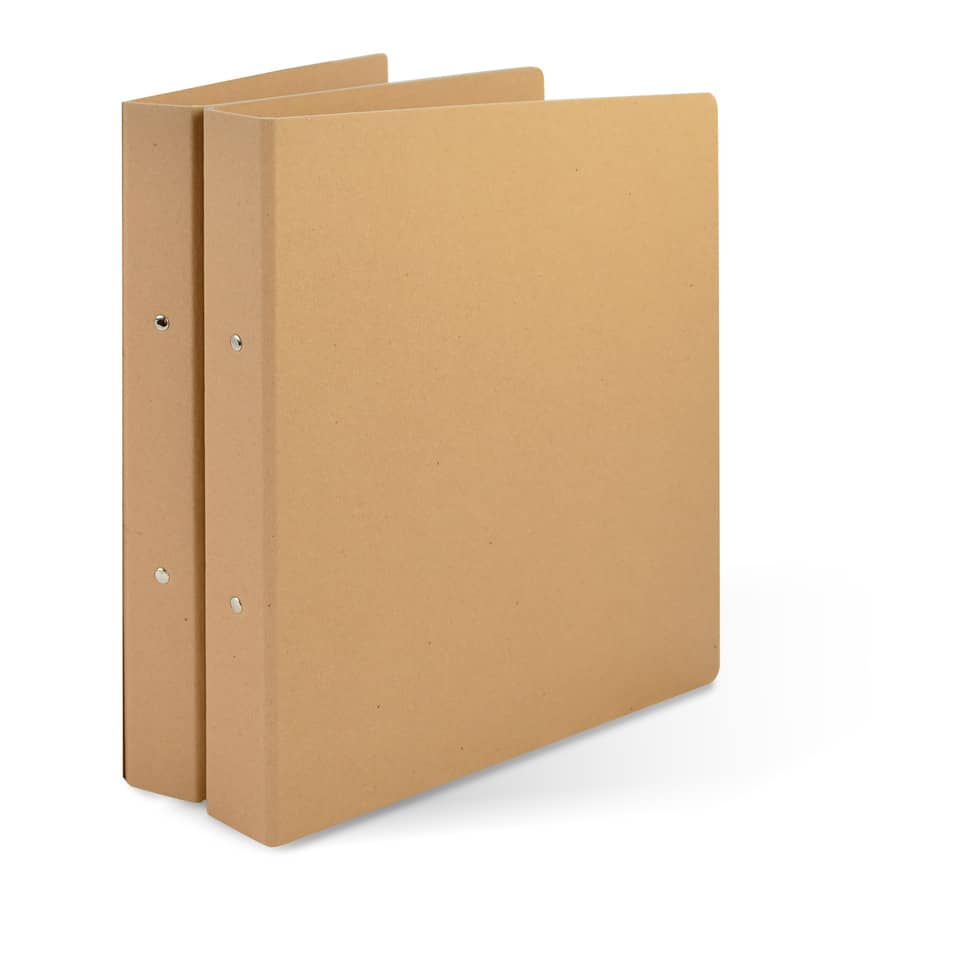 Raccoglitore A4 ad anelli linea ecologica Euro-Cart Avana - Dorso 4 cm-107451 - Loveoffice