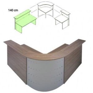 Scrivania con Rialzo per Reception Firenze 140 cm