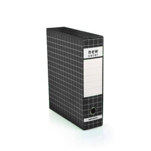 Registratore New Color Brefiocart - protocollo - Dorso 8 cm - 35x28,5 cm - Nero-0