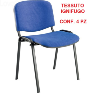 Sedie attesa Agata DADO UNISIT - ignifugo - Blu - D500/4/AL4-D5S/4/IB (conf.4)-0