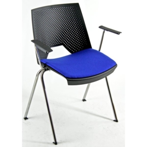 sedia visitatore blu in plastica di Unisit