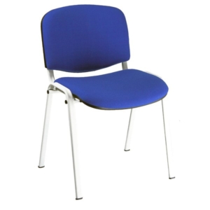 Sedie attesa ufficio Agata DADO UNISIT - polipropilene - Bianco - Blu - D5B/2/EB (conf.2)-0