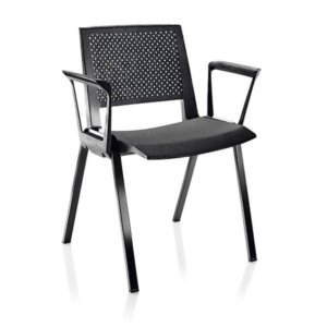Sedia collettività KENTRA UNISIT - plastica - Nero - KEV/NE-0