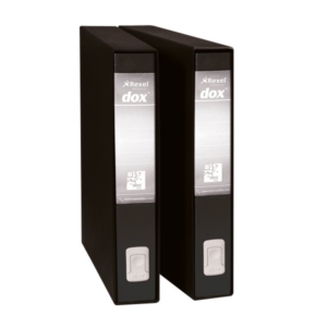 Registratore a leva Dox 5 - Protocollo - Dorso 5 cm - 23x34 cm - Nero - D26510-0