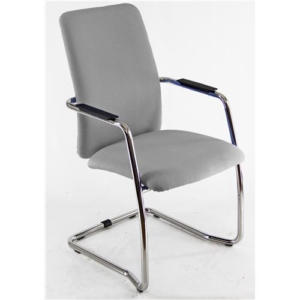 sedia da ufficio operativa di colore grigio