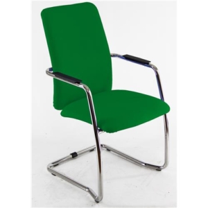sedia da ufficio verde in polipropilene operativa