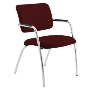 sedia da attesa bordeaux ignifuga modello LITHIUM