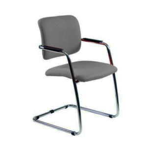 Sedia da ufficio grigia modello in fili di luce