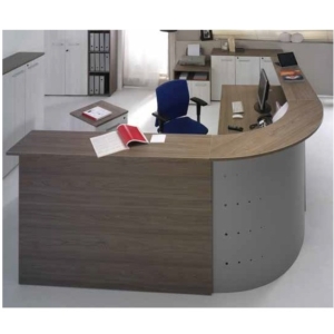 Bancone reception color olmo Unisit