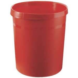 Cestino gettacarte GRIP 18L HAN in polipropilene con 2 impugnature - 18 litri - Rosso 18190-17-0