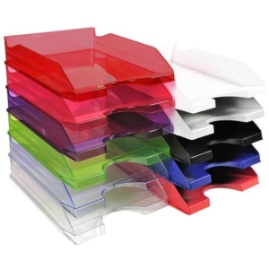 Vaschetta portacorrispondenza Exacompta ECOTRAY EcoBlack plastica A4+ Nero 123014D-0