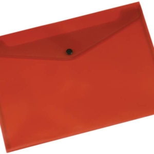 Portadocumenti con bottone Q-Connect A4+ ppl Rosso KF03594-0