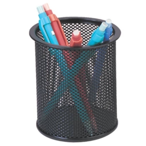 Portapenne in metallo Q-Connect h 10 cm / ø9 cm Nero KF00864-0