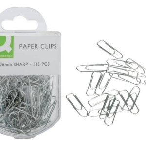 Fermagli zincati Q-Connect acciaio 26 mm - KF02021 (Scatola da 125)-0