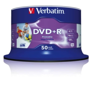 DVD+R Wide Stampabile Verbatim Spindle 4.7 GB - velocità 16x - 43512 (conf.50)-0