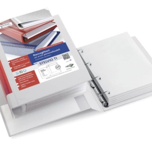 Raccoglitore personalizzabile A4 Sei Rota Stelvio TI - 4 anelli a D - Dorso 3 cm - Blu-0