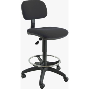 Sgabello tecnico Unisit Esos con poggiapiedi telescopico Nero EOE5S/EN-0