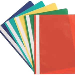 Cartelline ad aghi Q-Connect ppl ecologico A4 Assortito (conf.5)-0