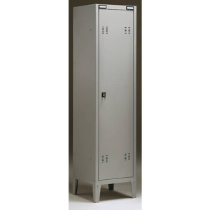 Spogliatoio Tecnical 2 a 1 posto Grigio - acciaio 7/10 monoblocco B1 - 38x35x180 cm-0