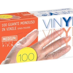 Guanti in vinile senza polvere Icoguanti - L - Trasparenti - EVSP/LARGE (scatola da 100 guanti)-0