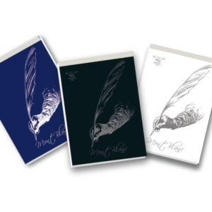 Blocchi con punto metallico 70 fogli PIGNA Mont Blanc A5 a fogli Bianchi - Assortito (conf.10)-0