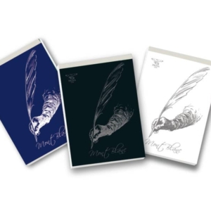 Blocco con punto metallico 70 fogli PIGNA Mont Blanc A4 a fogli Bianchi - Assortito-0