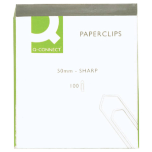 Fermagli Q-Connect filo d'acciaio nichelato 50 mm - KF01677 (conf.100)-0