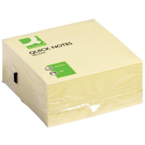 Foglietti riposizionabili Q-Connect Giallo 76x76 mm blocchetto da 400 fogli - KF01346-0