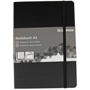 Taccuino A5 Donau quadretti Nero 1345100-01-0